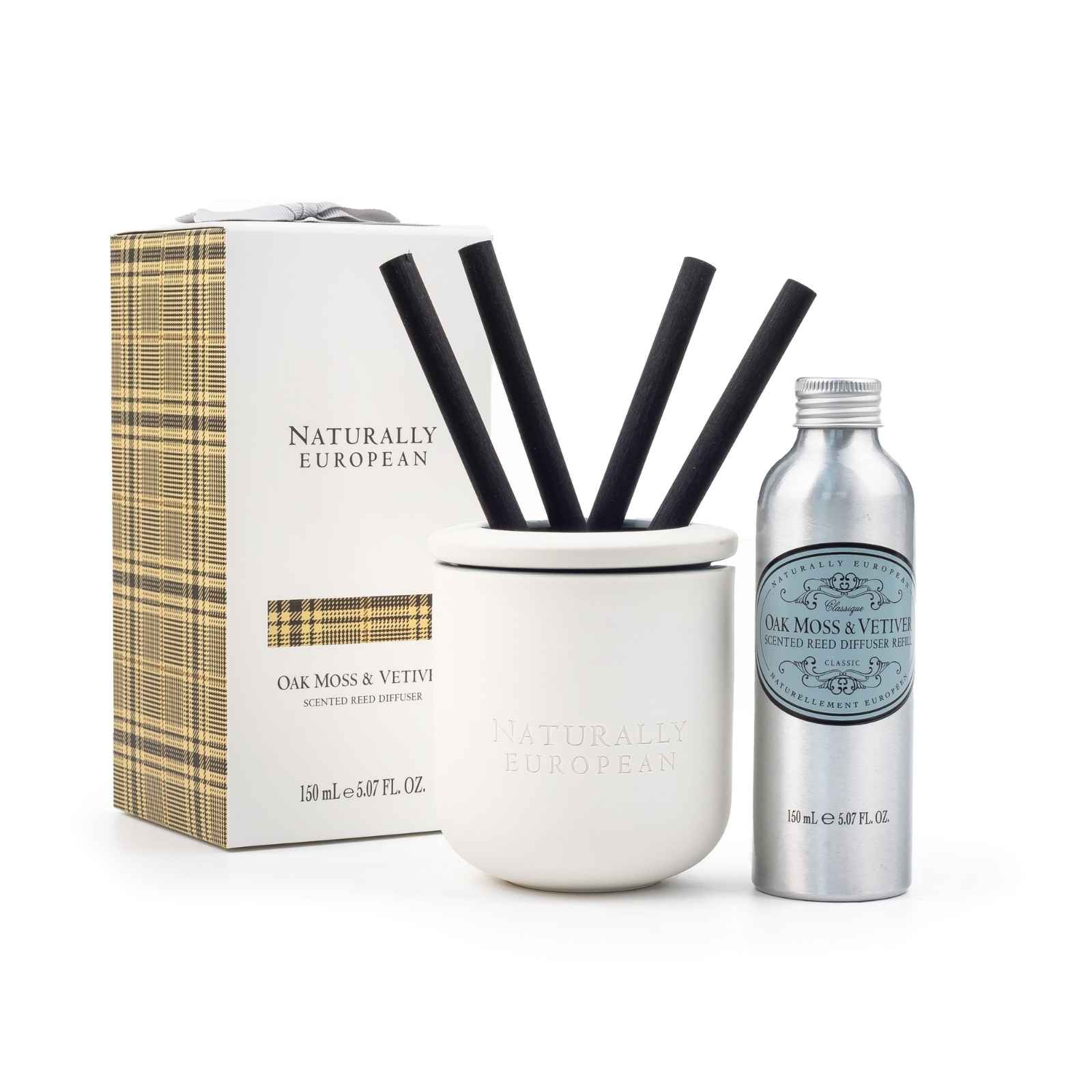 Naturally European Oak Moss and Vetiver Diffuser 150ml