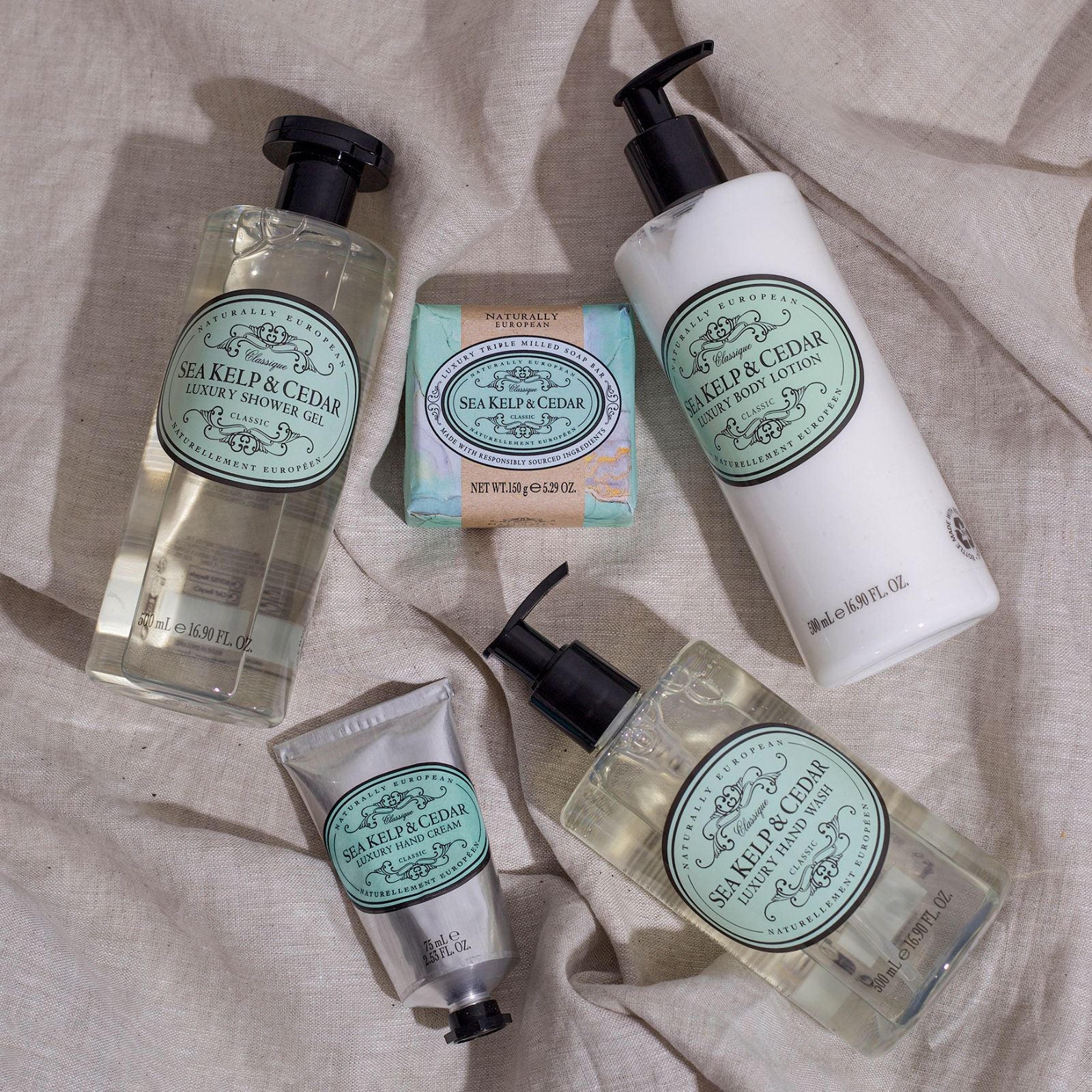 Naturally European Sea Kelp and Cedar Shower Gel 500ml - Image 3