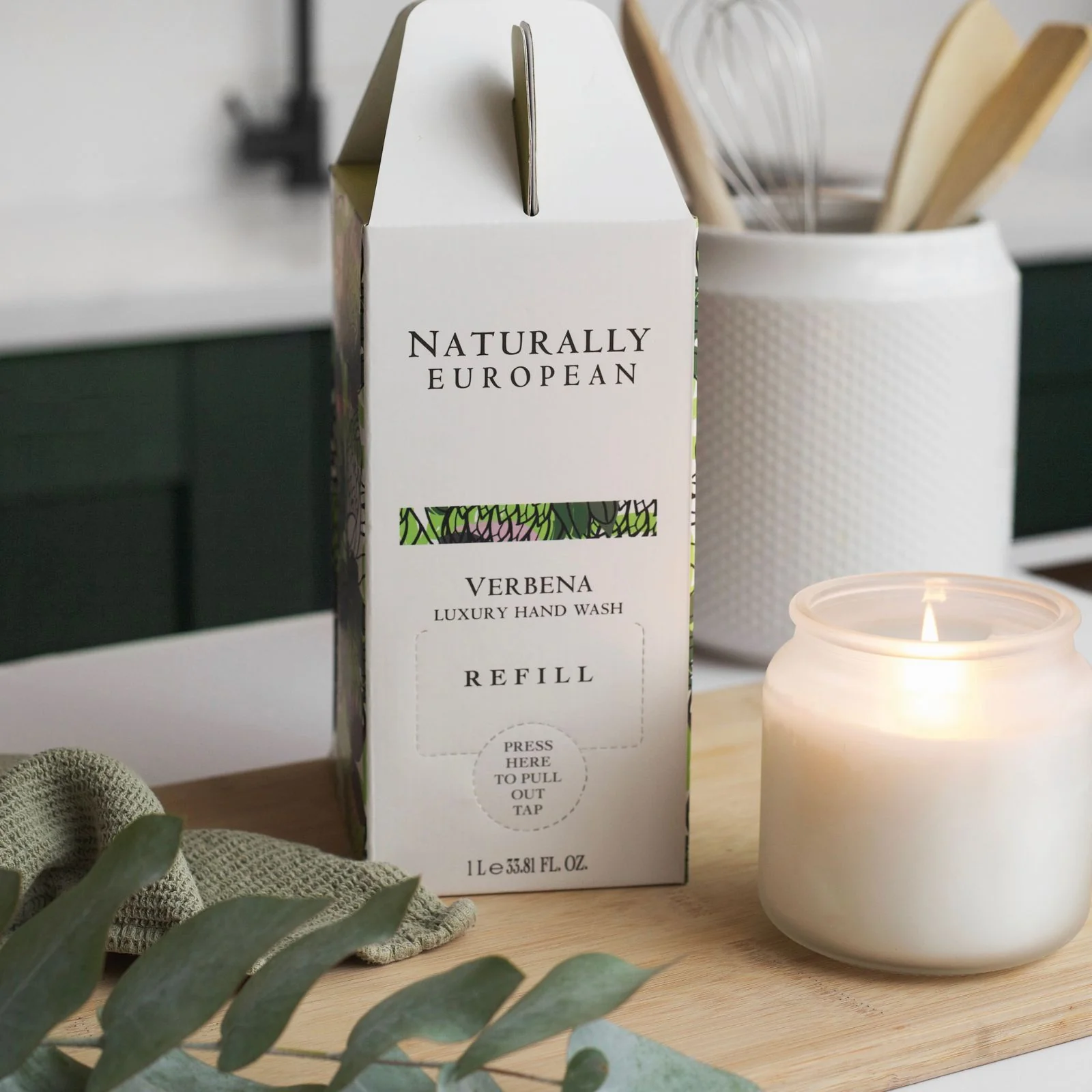 Naturally European Verbena Hand Wash Refill 1L - Image 2