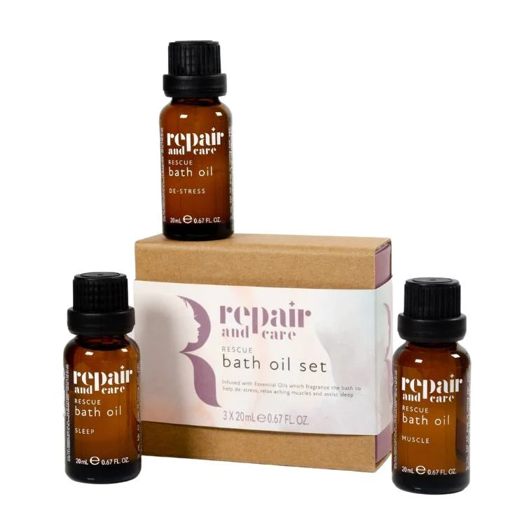 Repair and Care Rescue Bath Oil Set 3 x 20ml