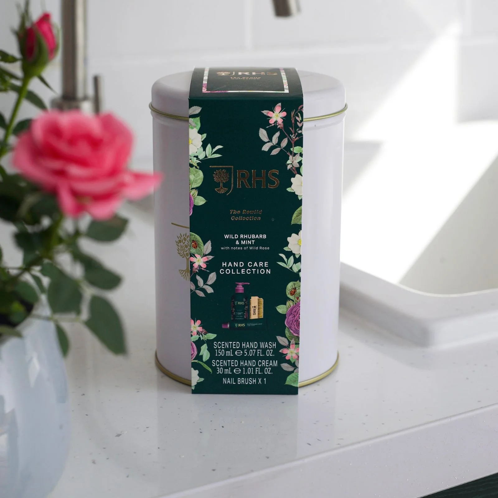 RHS Hand Care Collection Rewild Rhubarb and Mint - Image 2