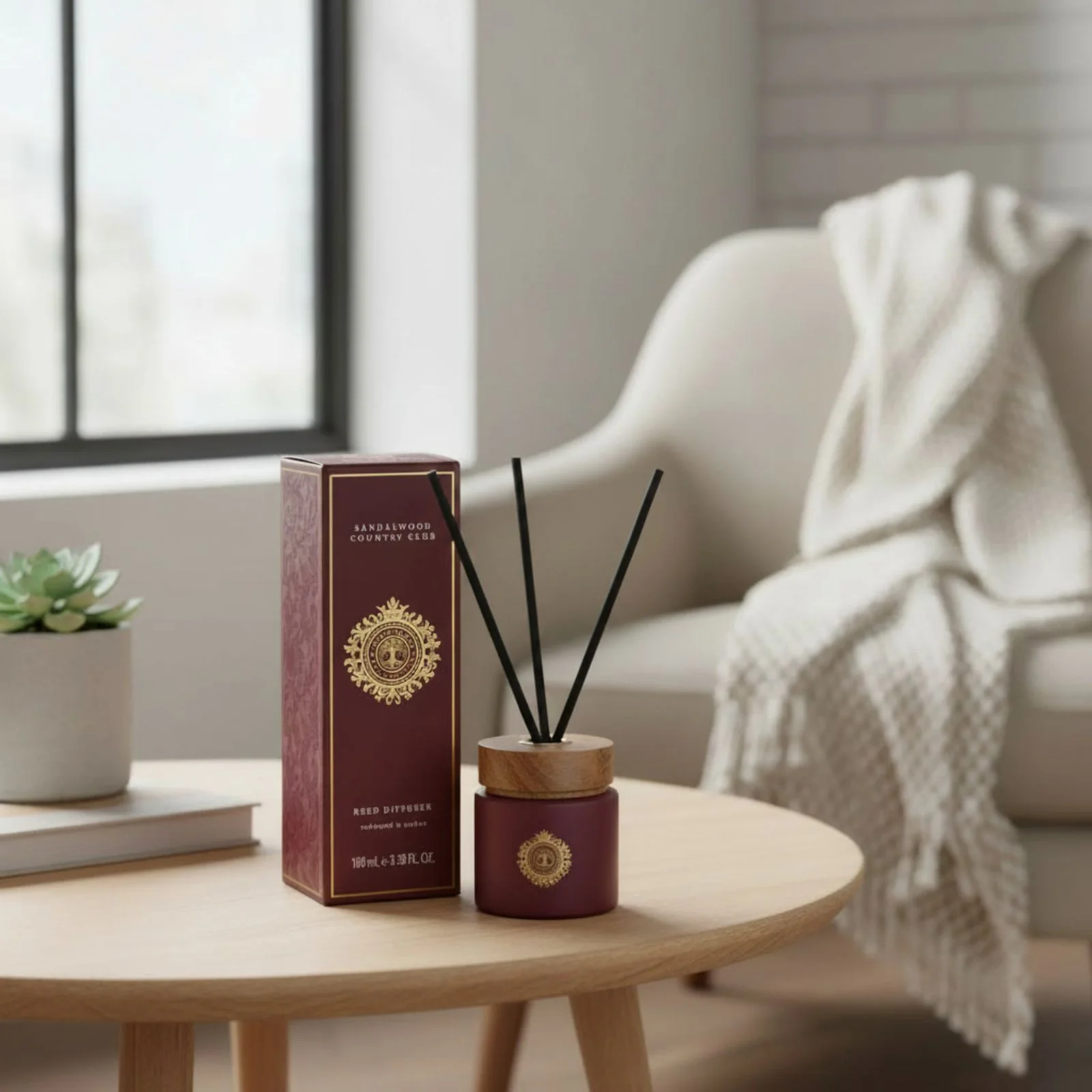 Sandalwood Country Club Redwood and Amber Diffuser 100ml - Image 2
