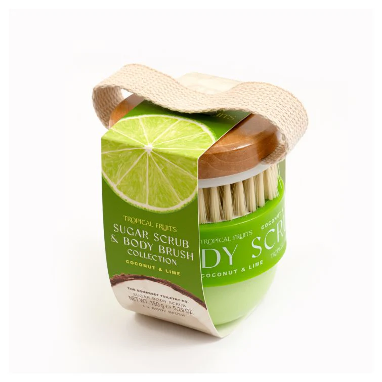 Tropical Fruits Coconut & Lime Body Scrub Set 150g