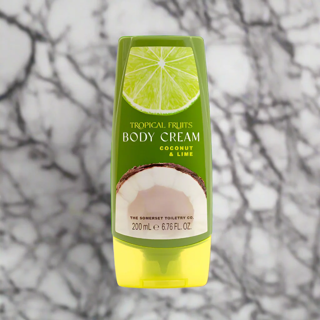 Tropical Fruits Coconut and Lime Body Cream 200ml - Image 2
