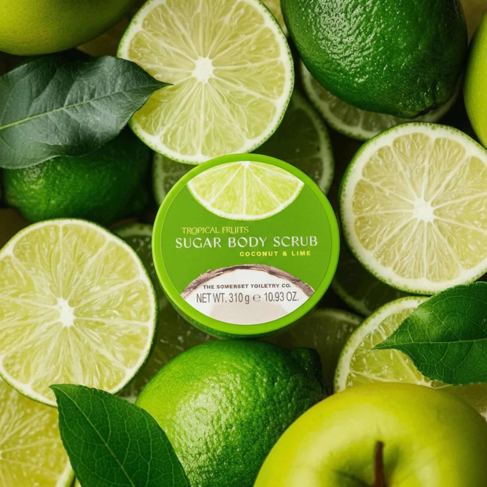 Tropical Fruits Coconut and Lime Body Scrub 310g - Image 3