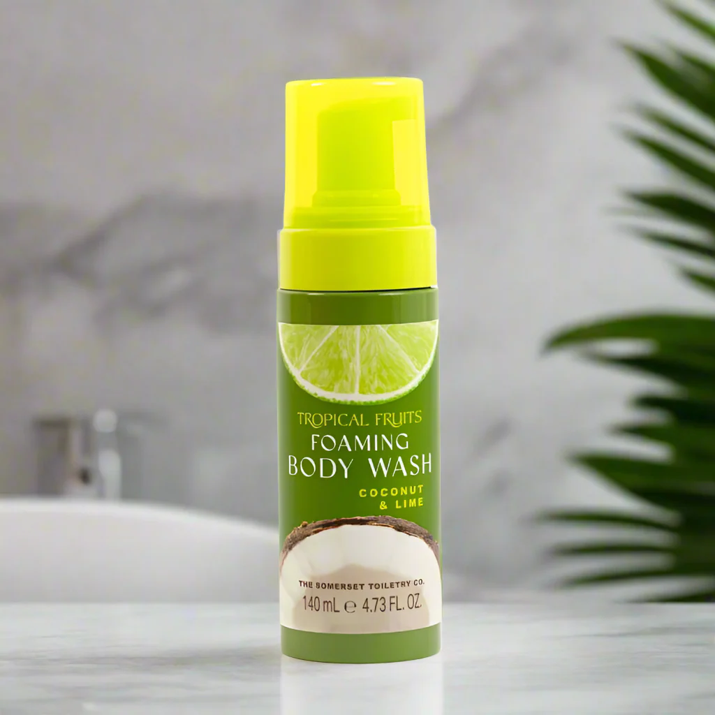 Tropical Fruits Coconut and Lime Foaming Body Wash 140ml - Image 2