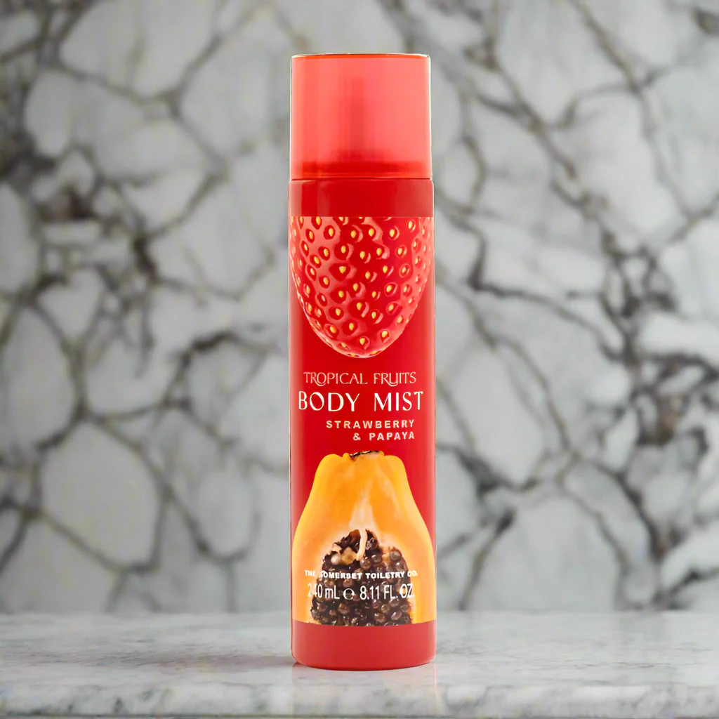 Tropical Fruits Strawberry and Papaya Body Mist 240ml - Image 2